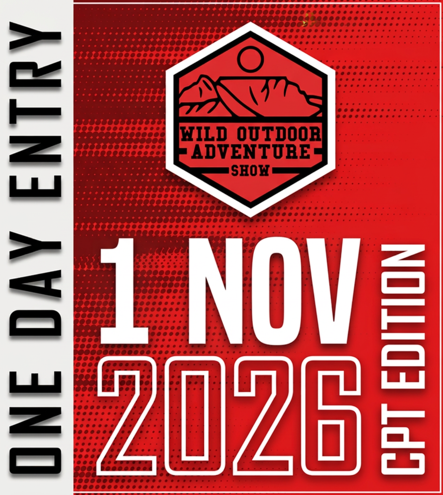 1 November 2026 (One Day Entry)